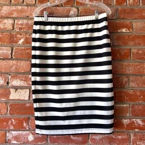Striped Pencil Skirt
